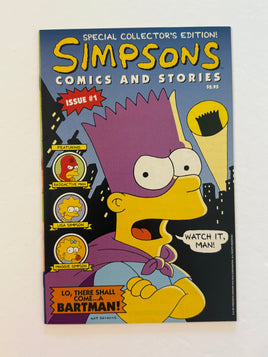 SIMPSONS COMICS AND STORIES 1 BONGO COMIC SEALED W/ POSTER MATT GROENING 1993