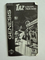 Sega Genesis Taz in Escape from Mars