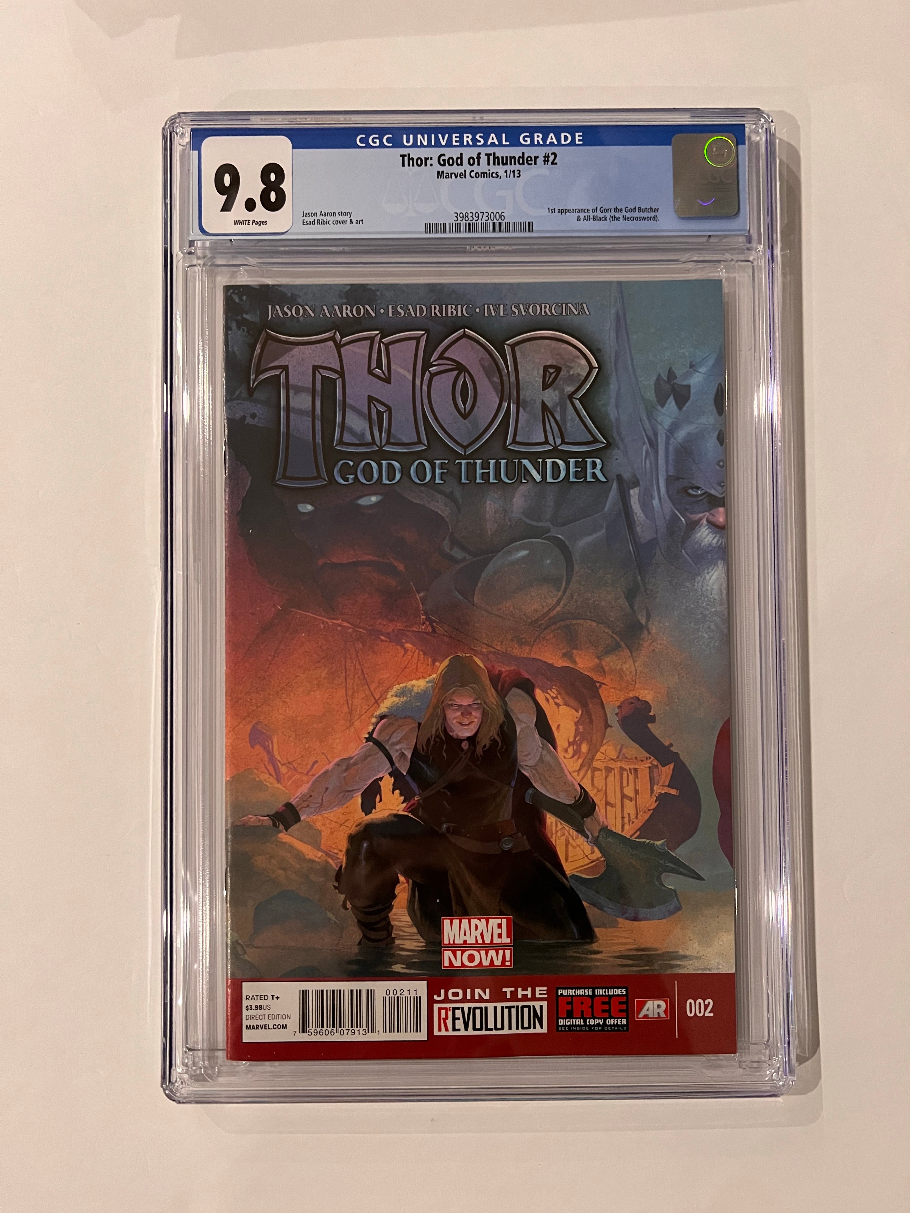 アメコミリーフ Thor: God of Thunder #2 CGC 9.8